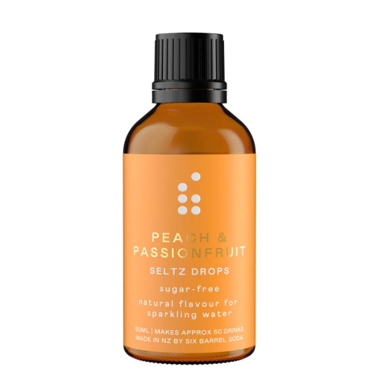 Six Barrel Soda Peach & Passionfruit Seltzer Drops 50ml