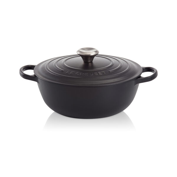 Le Creuset Signature Cast Iron Marmite 24cm Satin Black