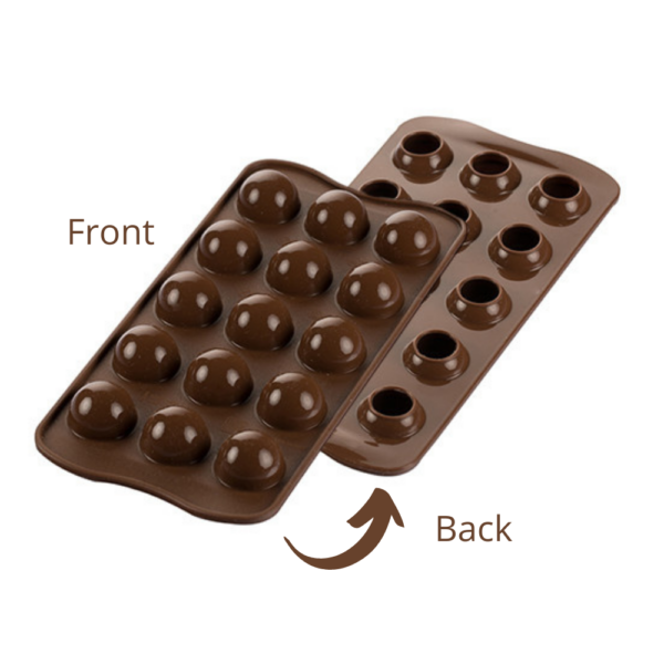 Silikomart Silicone 3D Chocolate Mould Tartufino 15 Hole
