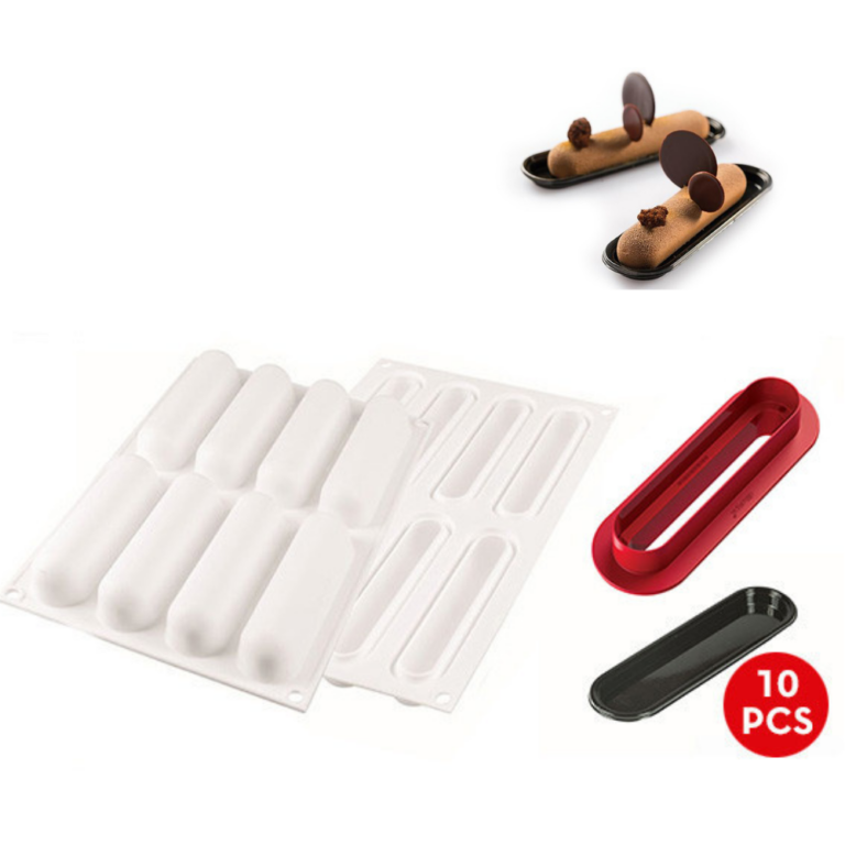 Silikomart Silicone Fingers Eclair Kit 8 Cavity