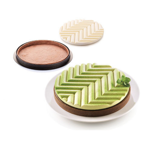 Silikomart Silicone Mould & Tart Kit Grafique 2 Piece