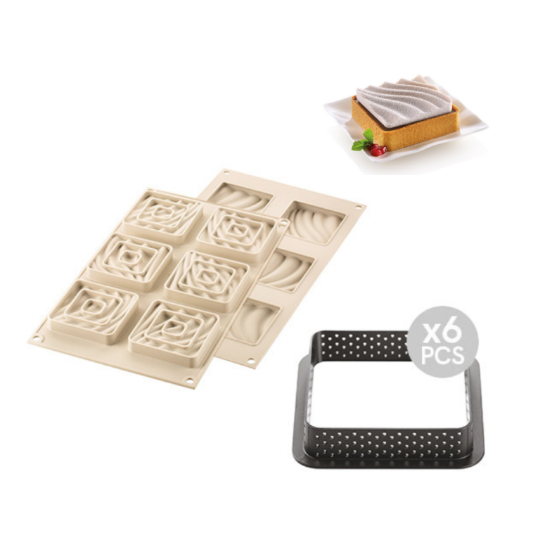 Silikomart Silicone Mould & Mini Tart Kit Sand 2 Piece
