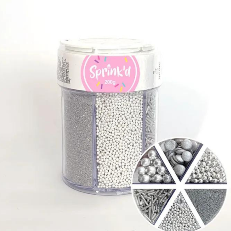 Sprink’d 6 Cavity 200g Shiny Silver