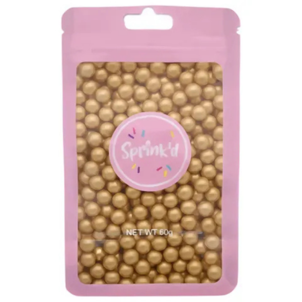 Sprink’d Sugar Balls 8mm Gold 60g