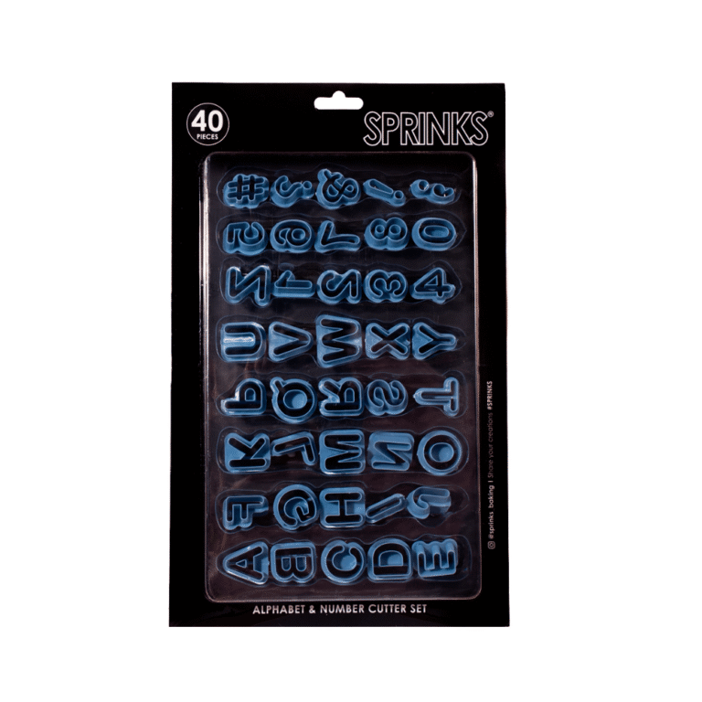 Sprinks Alphabet & Number Cutter Set 40 Pieces