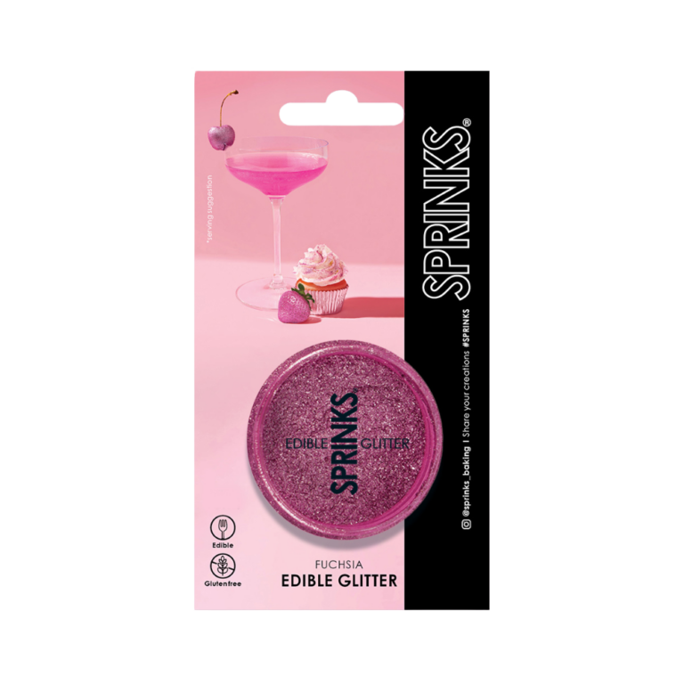 Sprinks Edible Glitter 2g Fuchsia