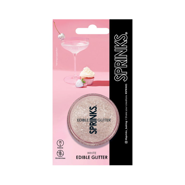 Sprinks Edible Glitter 2g White