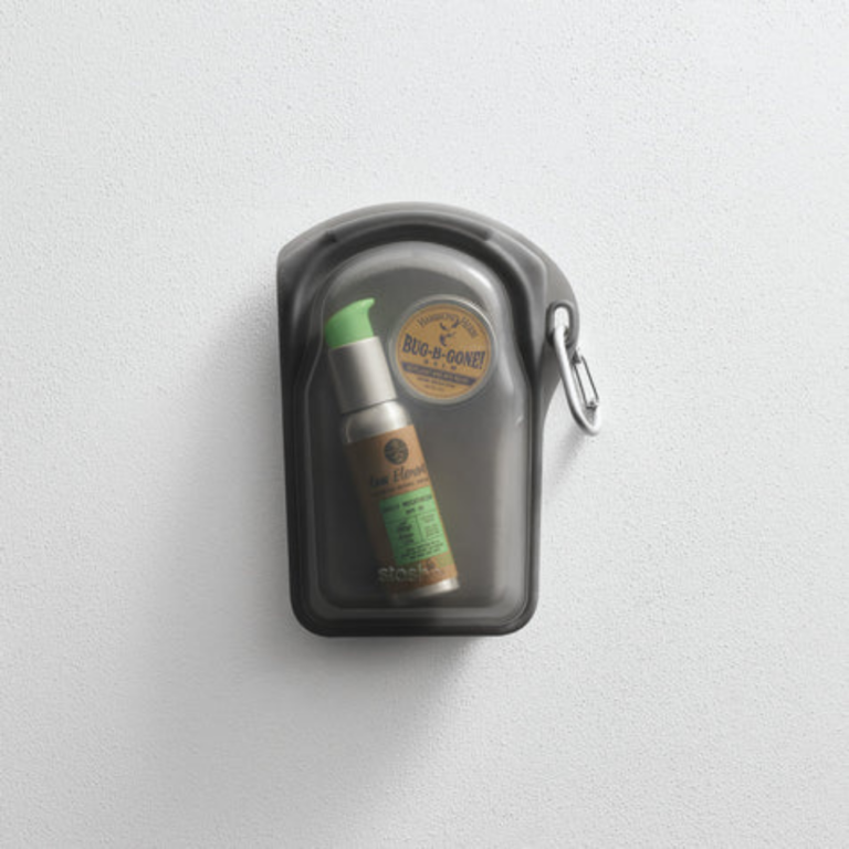 Stasher To Go with Carabiner Black