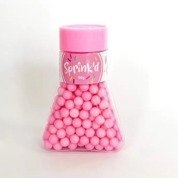 Sprink’d Sugar Balls 8mm 100g Pastel Pink