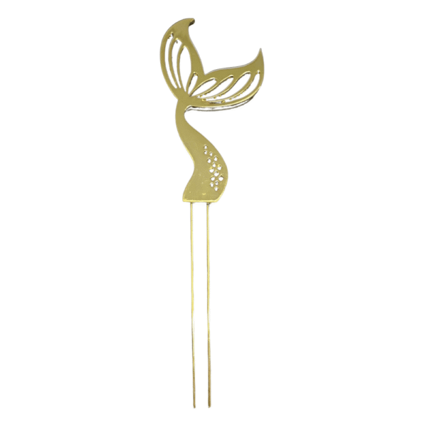 Sugar Crafty Gold Mermaid Tail Cake Topper