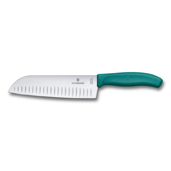 Victorinox Swiss Classic Fluted Santoku Knife 17cm (5 Colours)