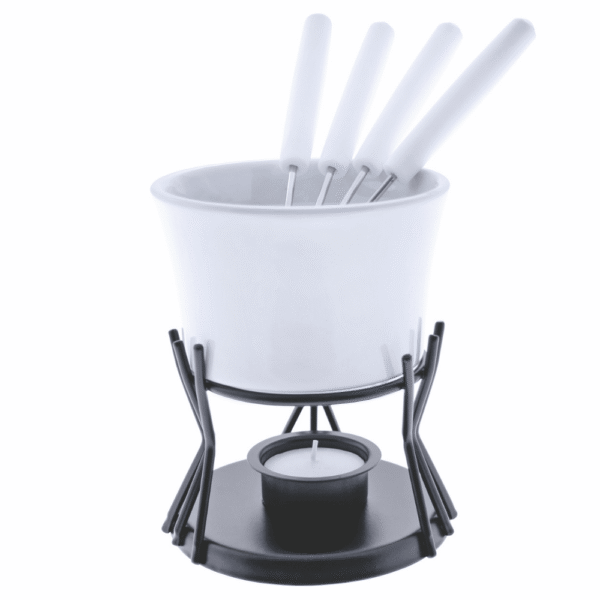 Swissmar Kindle Ceramic Chocolate & Cheese Fondue Set