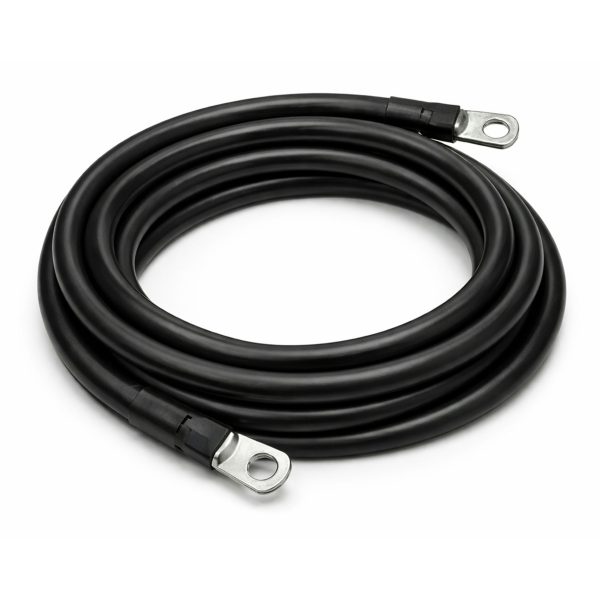 4 Gauge Tinned Battery Power Lead - Black - 2330mm
