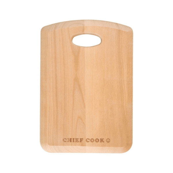 T&G Beech Wood Medium Cooks Board Chief Cook