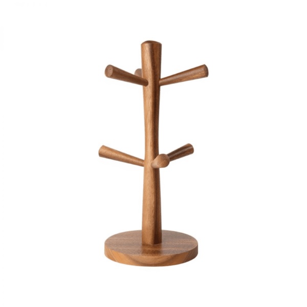 T&G Tuscany Acacia 6 Peg Mug Tree