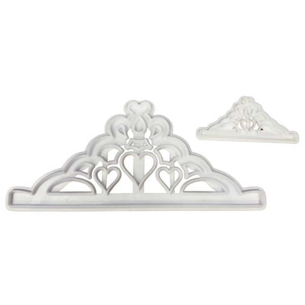 Cake Craft Tiara Cookie Cutters Set of 2