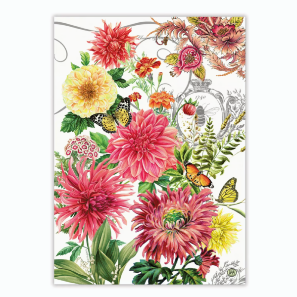 Michel Design Works Dahlias Tea Towel