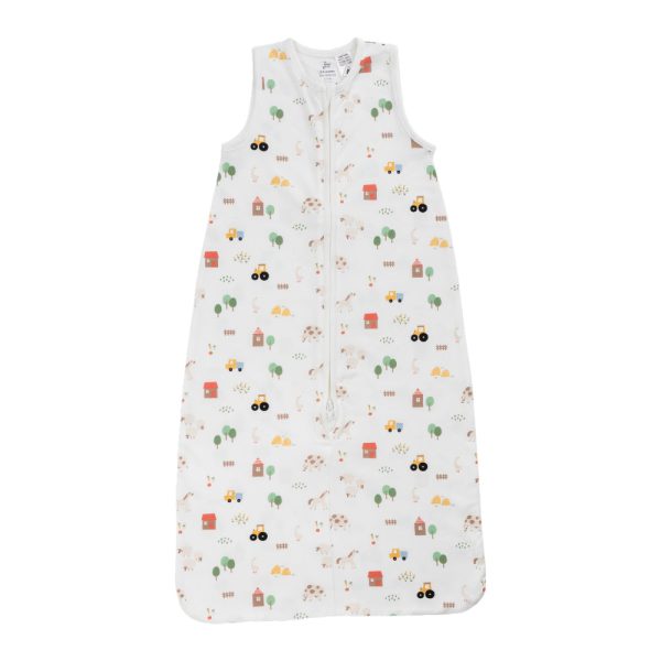 0.2 tog Organic Cotton Sleeping Bag - Farmyard