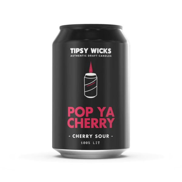 Tipsy Wicks Candle Pop ya Cherry – Cherry Sour