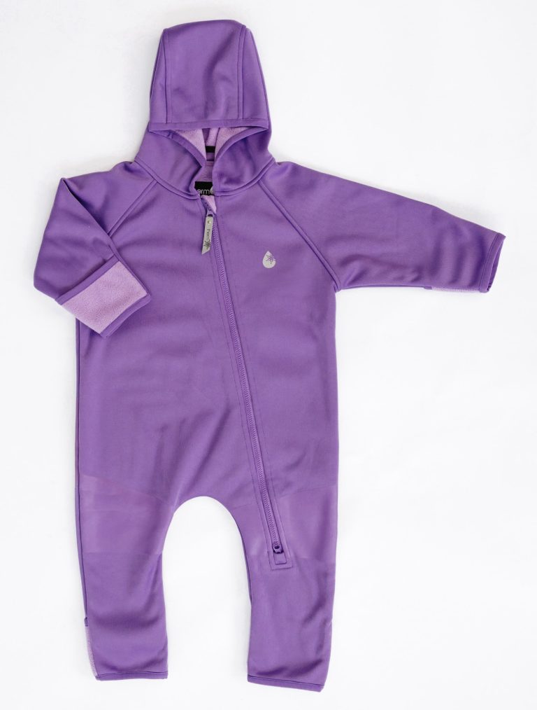 All-Weather Fleece Onesie - Violet