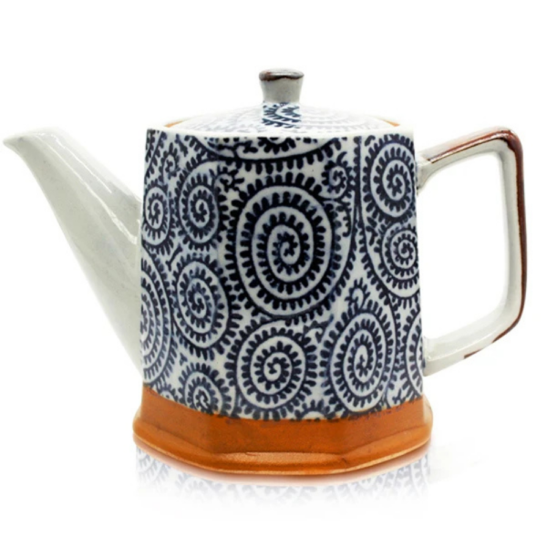 Tako Blue Spiral Teapot 500ml