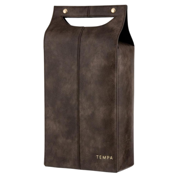 Tempa Harley Double Wine Bag Chocolate