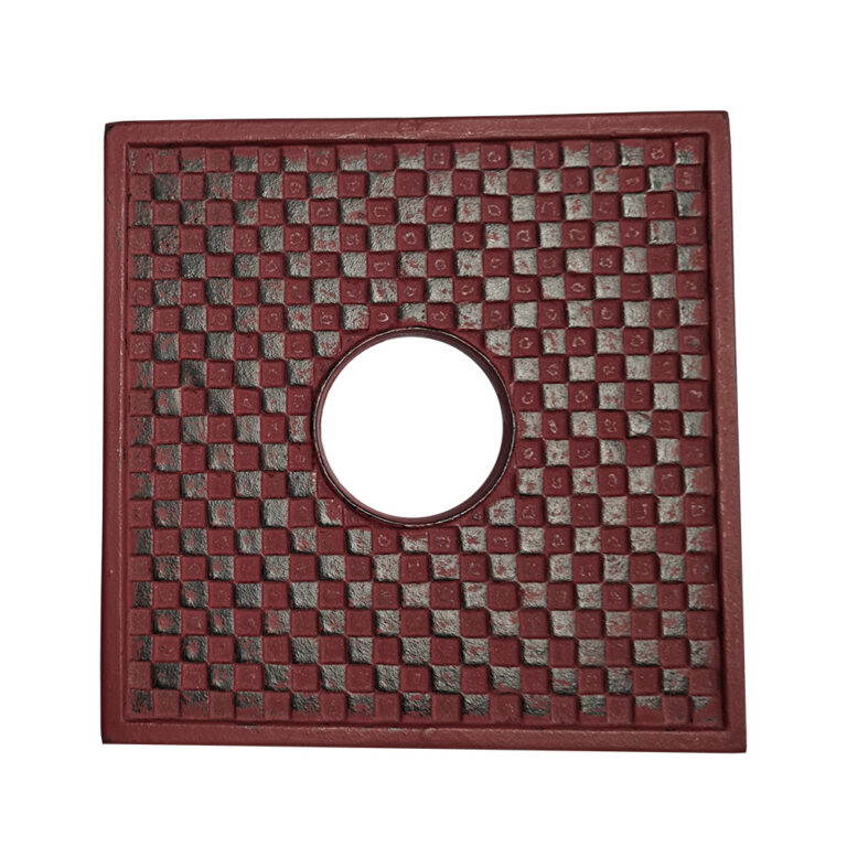 Square Terracotta Cast Iron Trivet 14cm