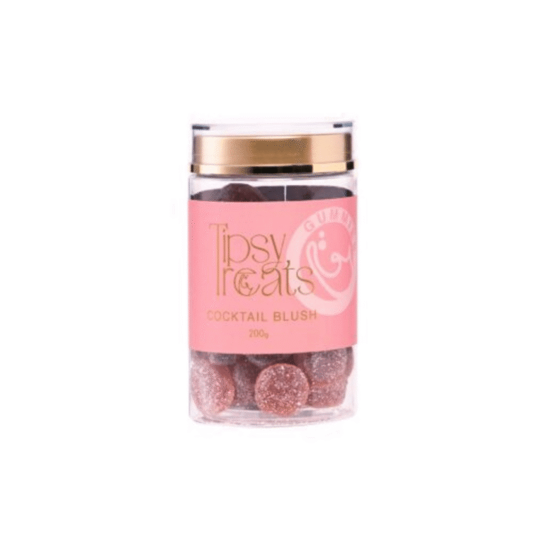Tipsy Treats Cocktail Blush Jar Gummies 200g