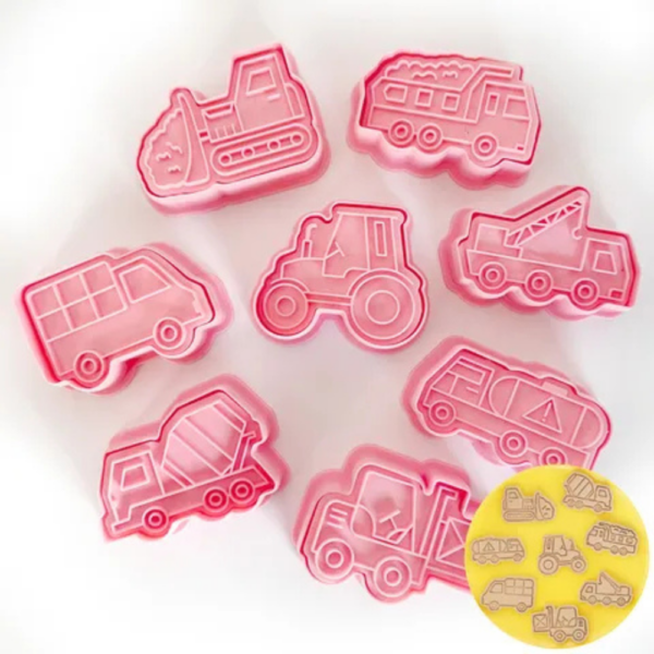 Cake Craft Cookie Cutters Trucks Set of 8
