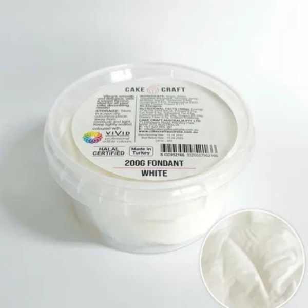 Cake Craft Fondant White 200gm