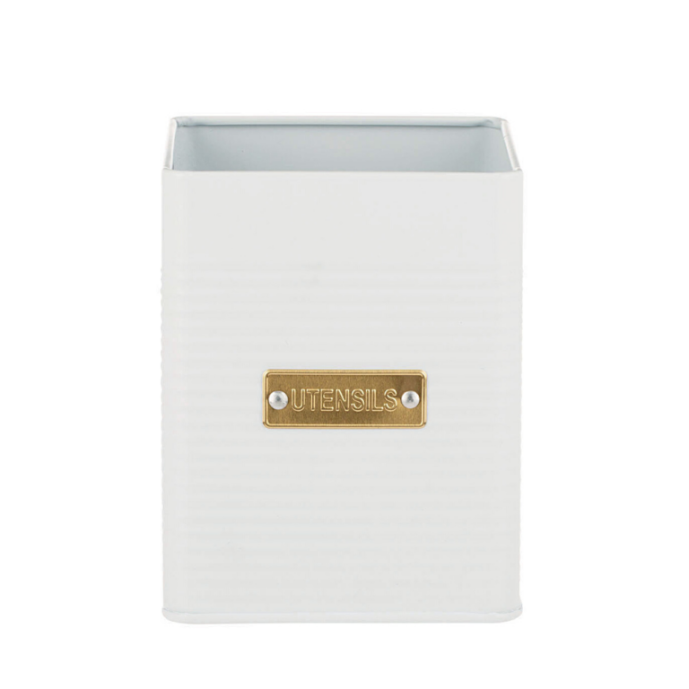 Typhoon Otto Square Range Utensil Jar White
