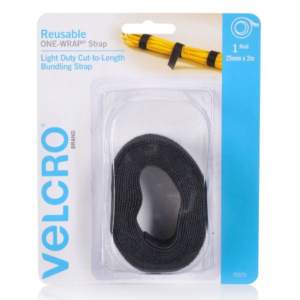 25mm x 2m Reusable Cut-to-Lenght ONE-WRAP Strap. Designed for Cable Bundling