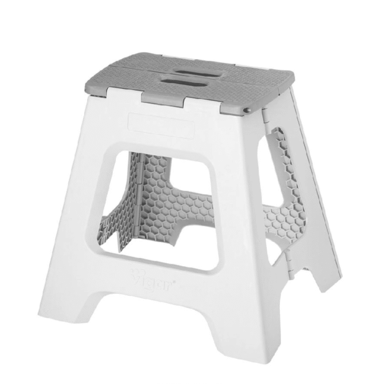 Vigar Foldable Bamboo Stool 40cm Grey