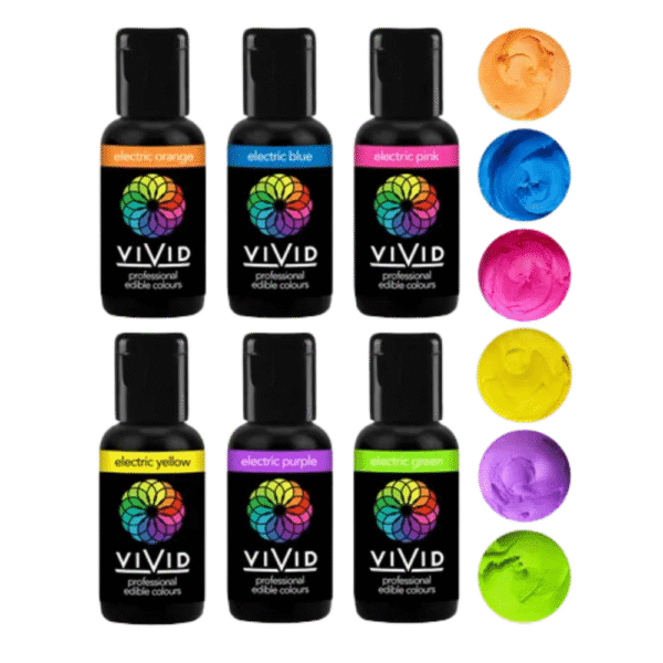 VIVID Gel Colours Set of 6 Electric