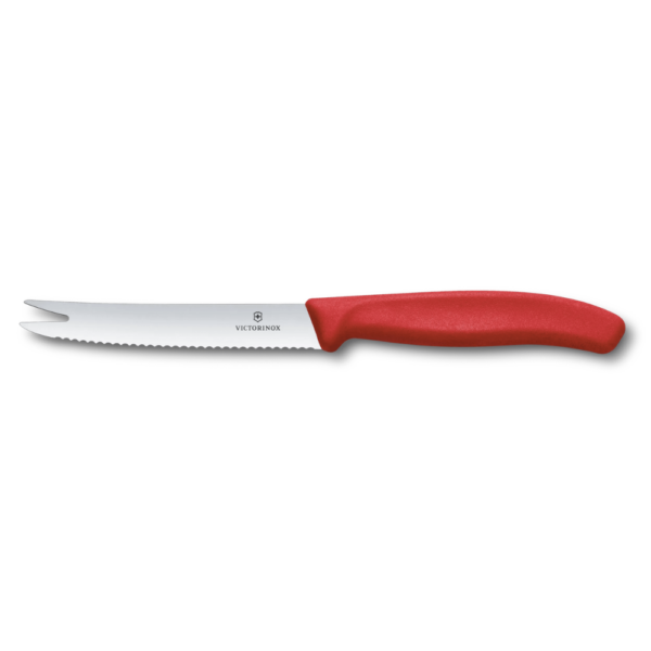 Victorinox Swiss Classic Cheese & Sausage Wavy 11cm Red