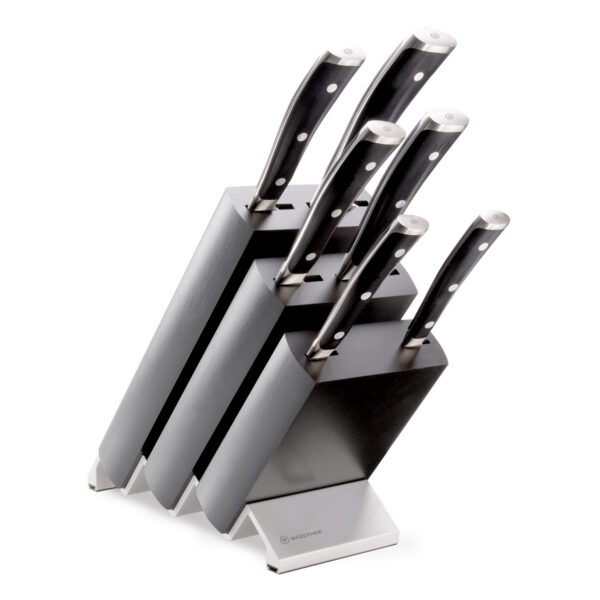 WÜSTHOF Classic Ikon Black 6 Piece Knife Block Set