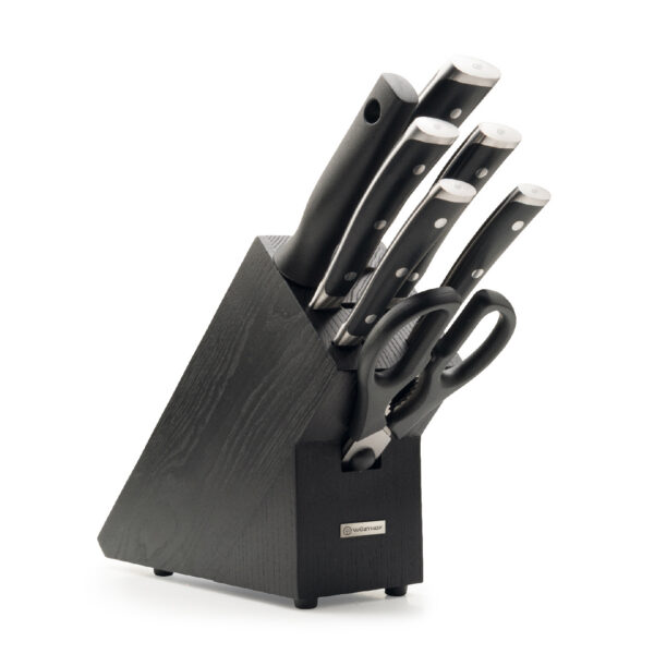 WÜSTHOF Classic Ikon Dark 7 Piece Knife Block Set