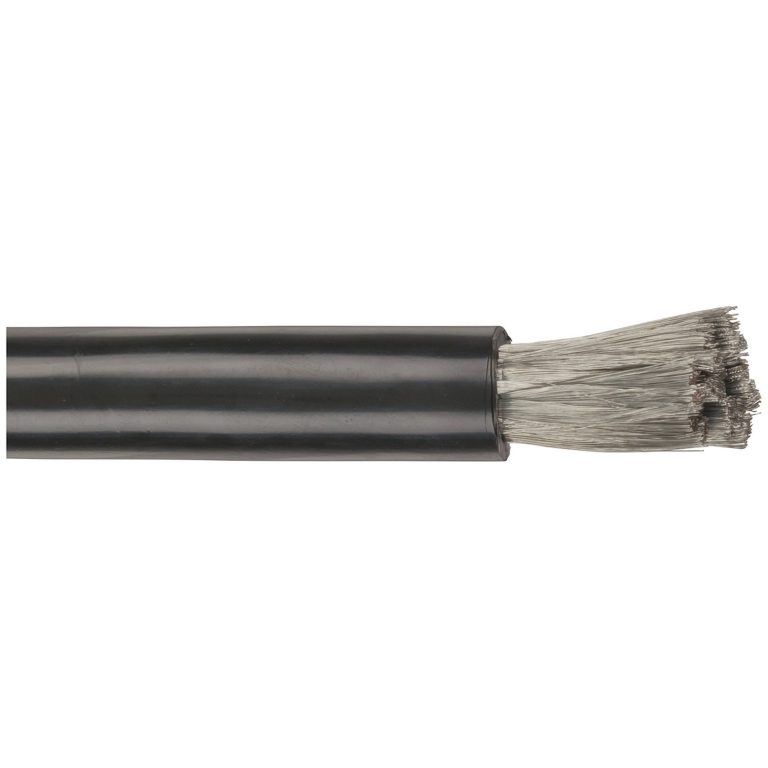 0 Gauge Mega High Current OFC Power Cable - Black - Sold as 25m roll