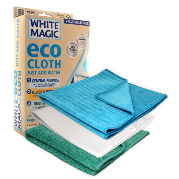 White Magic Microfibre Eco Cloth Value Multi-Pack