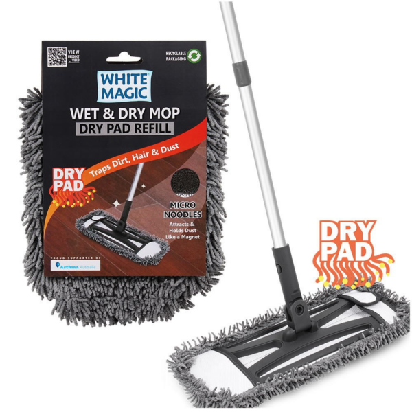 White Magic Eco Basics Wet & Dry Mop Dry Refill