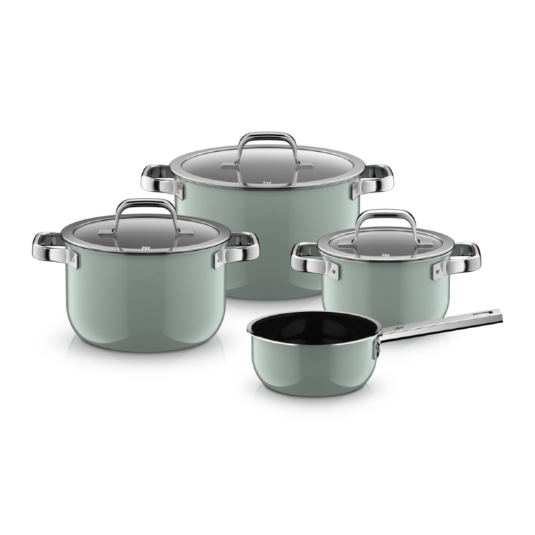 WMF Fusiontec Mineral Pro 4 Piece Cookware Set Eucalyptus Haze