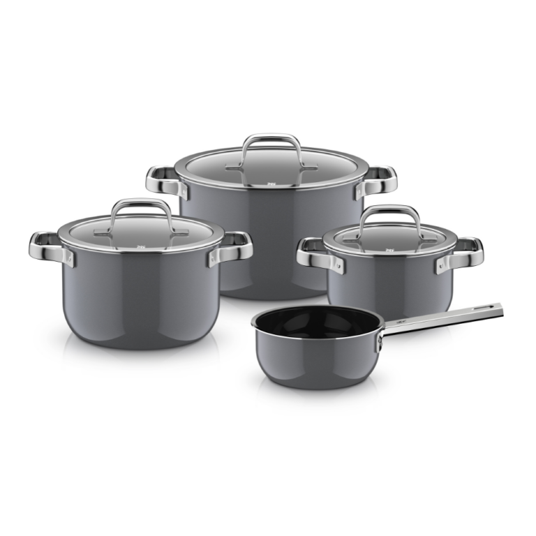 WMF Fusiontec Mineral Pro 4 Piece Cookware Set Platinum