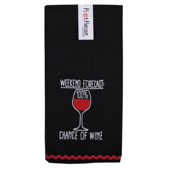 Hot House Weekend Forecast Tea Towel