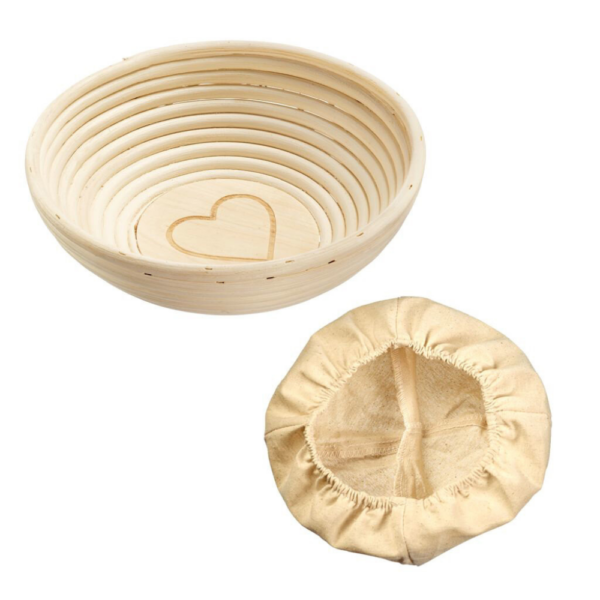 Westmark Fermentation Basket Round with Heart Motif