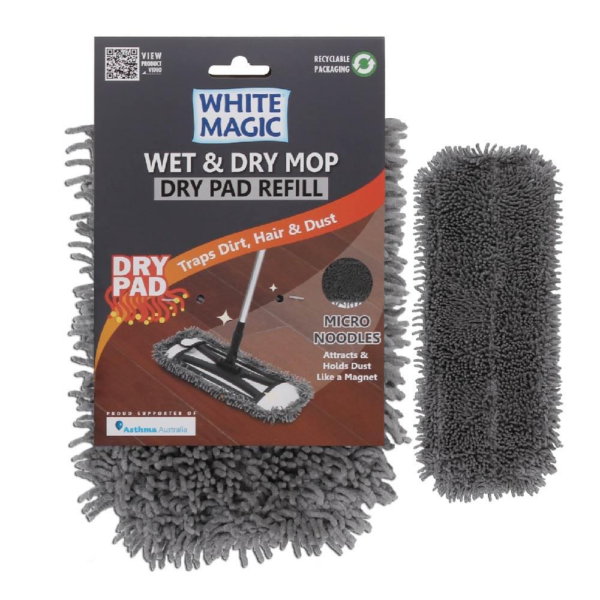 White Magic Wet & Dry Mop Dry Pad Refill