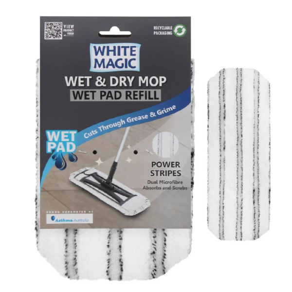 White Magic Wet & Dry Mop Wet Pad Refill