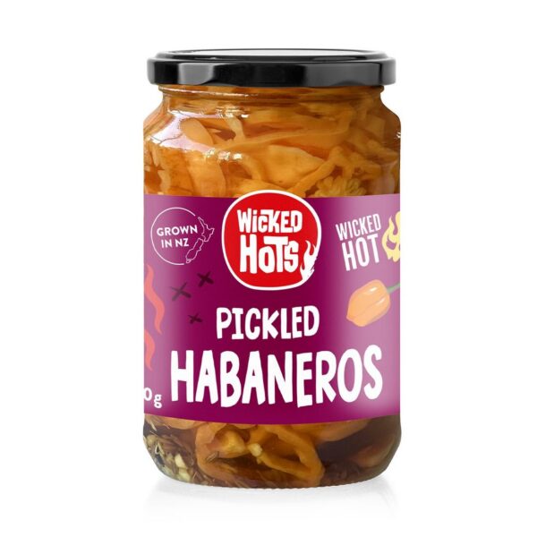 Wicked Hots Pickled Habaneros – 360g
