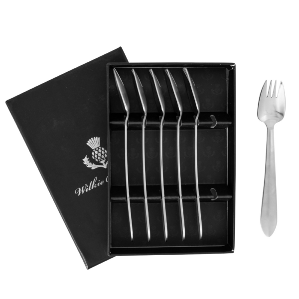 Wilkie Brothers Hartford Buffet Fork 6 Piece Set Satin