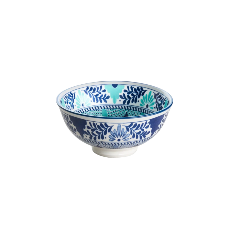 Wilkie Brothers Glazed Porcelain Snack Bowl Mediterranean Star 12cm