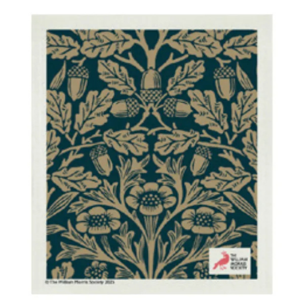 William Morris Swedish Dish Cloth Acorn Gold 20cm